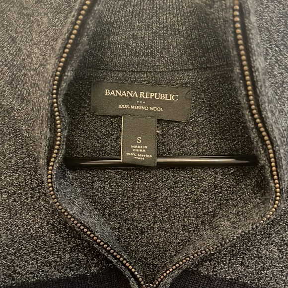 Banana Republic Merino Wool Zip Up - Picture 2 of 2